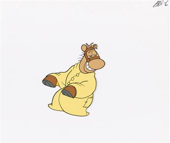 PARAMOUNT / KING FEATURES Snuffy Smith, Barney Google Spark Plug Horse Animation Cel and Drawing 1961.